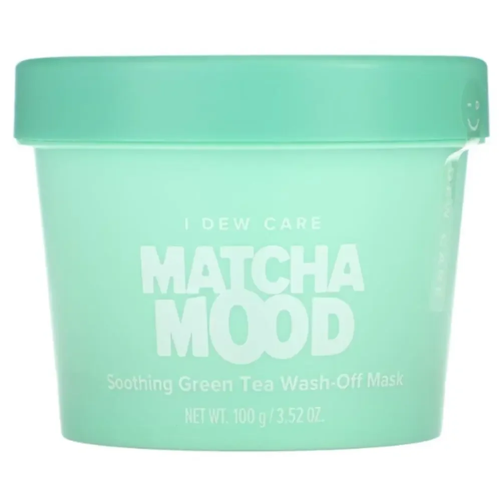 I Dew Care Matcha Mood Soothing Green Tea WashOff Facial Clay Mask 100g/ 3.52oz
